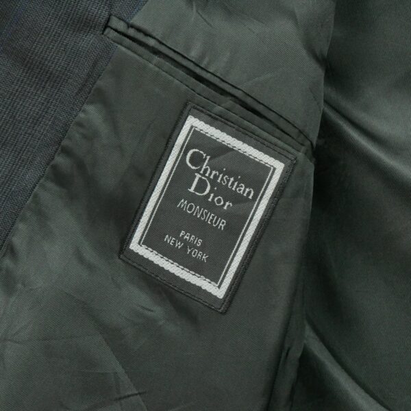 Blazer homme manches longues gris Dior Motif a carreaux Col Officier