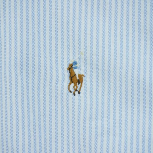 Chemise classiques femme manches longues bleu clair Polo Ralph Lauren Motif a rayures