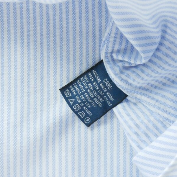 Chemise classiques femme manches longues bleu clair Polo Ralph Lauren Motif a rayures