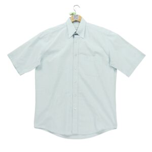 Chemise classiques homme manches courtes bleu clair Yves Saint Laurent Motif a carreaux