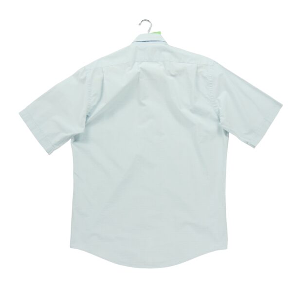 Chemise classiques homme manches courtes bleu clair Yves Saint Laurent Motif a carreaux