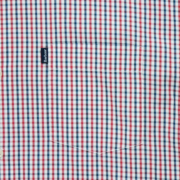 Chemise classiques homme manches courtes rouge Barbour Motif a carreaux