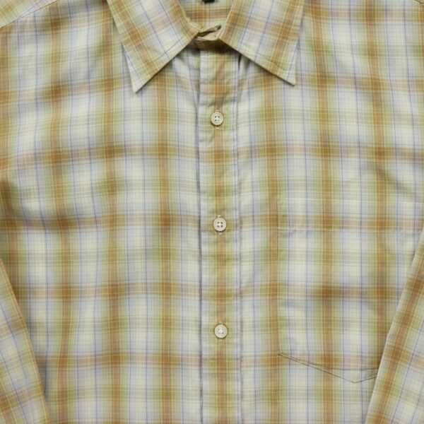 Chemise classiques homme manches longues beige Yves Saint Laurent Motif a carreaux