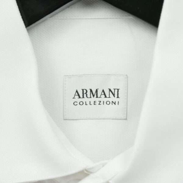 Chemise classiques homme manches longues blanc Armani