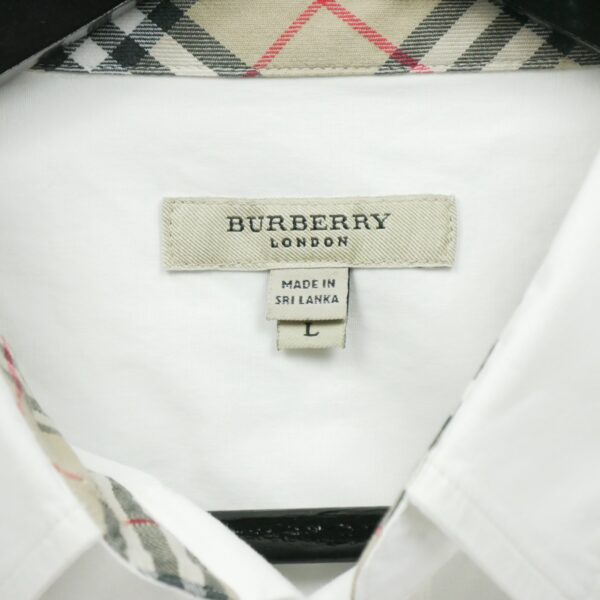 Chemise classiques homme manches longues blanc Burberry