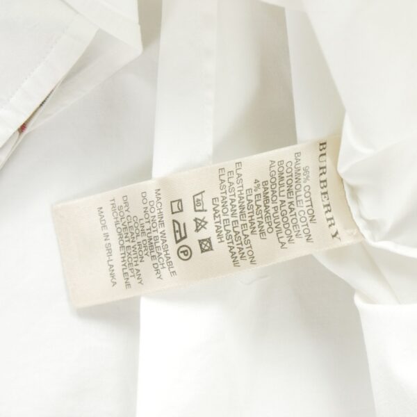 Chemise classiques homme manches longues blanc Burberry