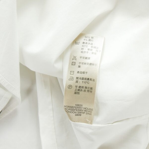 Chemise classiques homme manches longues blanc Burberry