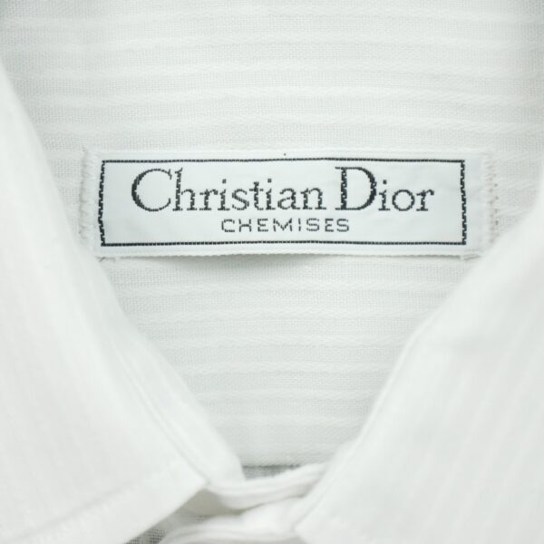 Chemise classiques homme manches longues blanc Dior Motif a rayures