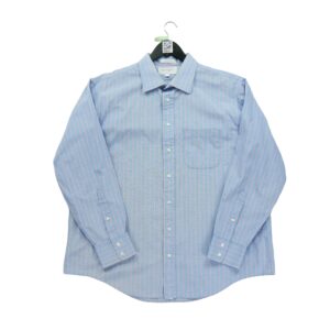 Chemise classiques homme manches longues bleu clair Burberry Motif a rayures