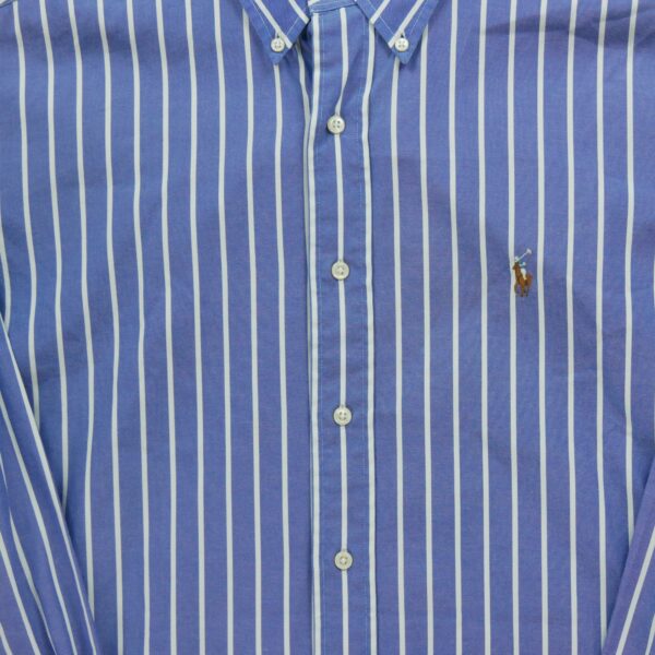 Chemise classiques homme manches longues bleu clair Polo Ralph Lauren Motif a rayures