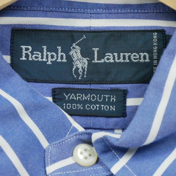 Chemise classiques homme manches longues bleu clair Polo Ralph Lauren Motif a rayures