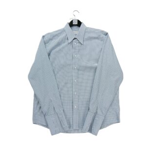 Chemise classiques homme manches longues bleu Yves Saint Laurent Motif a carreaux