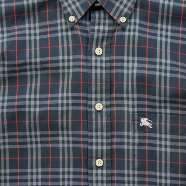 Chemise classiques homme manches longues marine Burberry Motif a carreaux