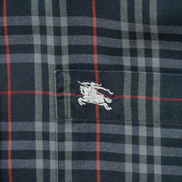 Chemise classiques homme manches longues marine Burberry Motif a carreaux