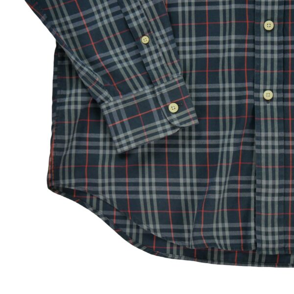 Chemise classiques homme manches longues marine Burberry Motif a carreaux
