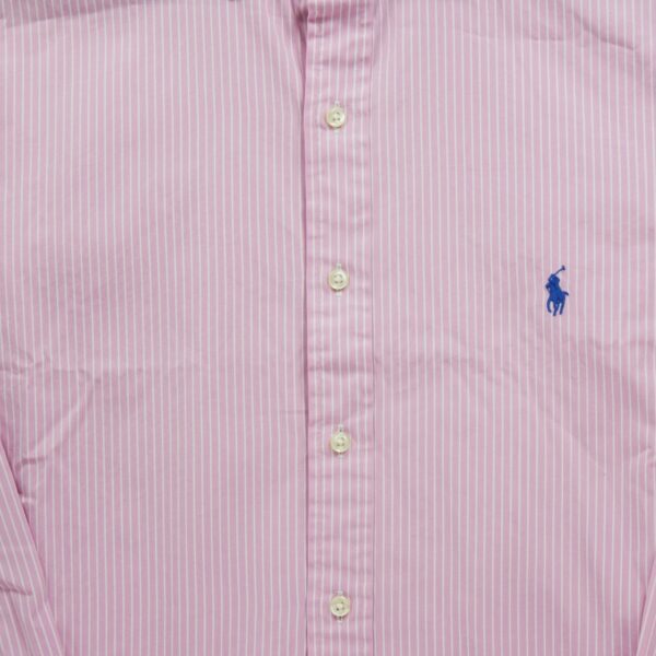 Chemise classiques homme manches longues rose Polo Ralph Lauren Motif a rayures
