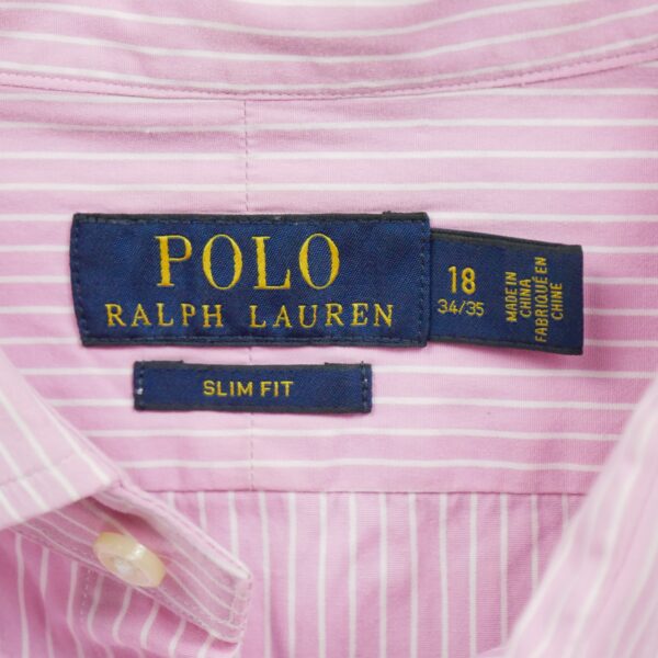 Chemise classiques homme manches longues rose Polo Ralph Lauren Motif a rayures