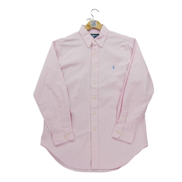 Chemise classiques homme manches longues rose Polo Ralph Lauren Motif a rayures