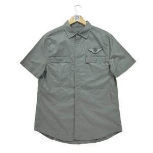 Chemise detente homme manches courtes gris Armani Exchange