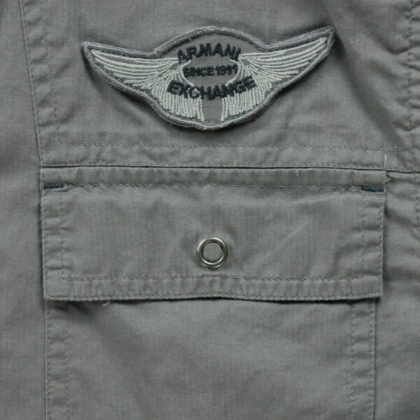 Chemise detente homme manches courtes gris Armani Exchange
