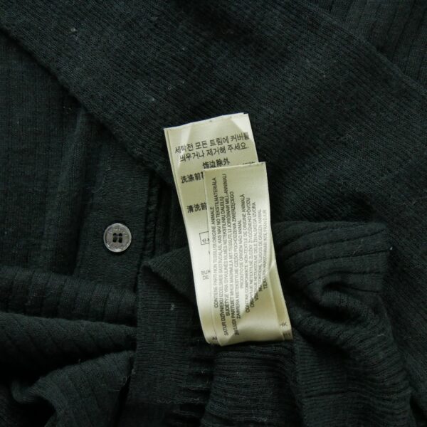 Gilet femme manches longues noir Burberry Col V