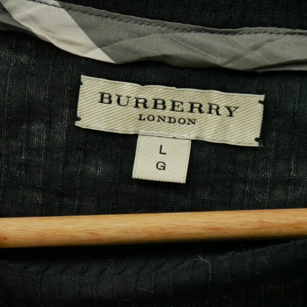 Gilet femme manches longues noir Burberry Col V