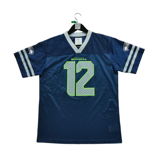 Maillot manches courtes enfant marine NFL Team Apparel Equipe Seattle Seahawks