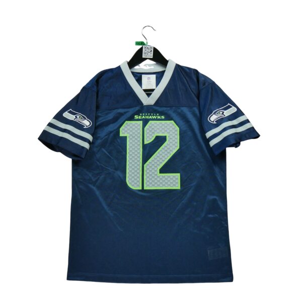 Maillot manches courtes enfant marine NFL Team Apparel Equipe Seattle Seahawks