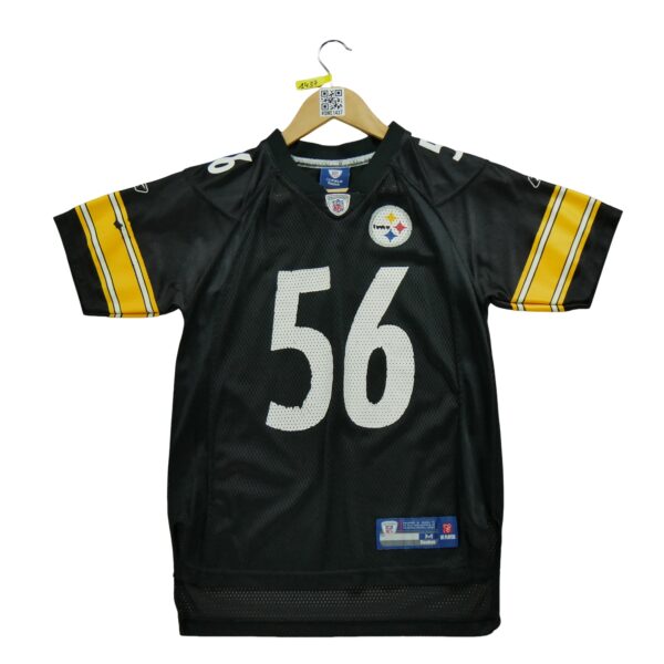 Maillot manches courtes enfant noir Reebok Equipe Pittsburgh Steelers