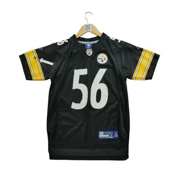 Maillot manches courtes enfant noir Reebok Equipe Pittsburgh Steelers