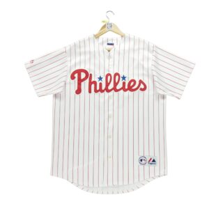 Maillot manches courtes homme blanc Majestic Equipe Philadelphie Phillies