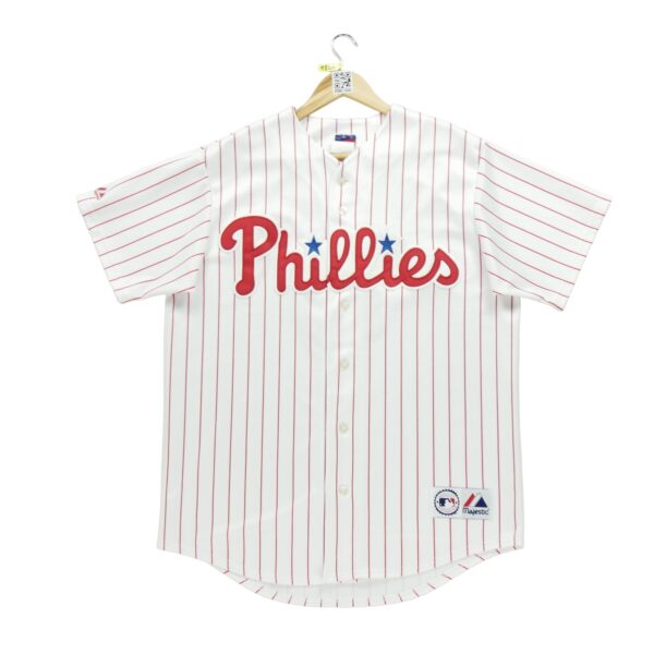 Maillot manches courtes homme blanc Majestic Equipe Philadelphie Phillies