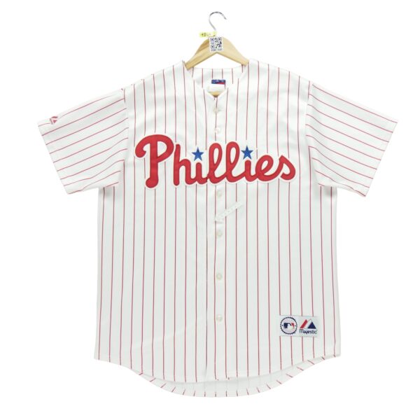 Maillot manches courtes homme blanc Majestic Equipe Philadelphie Phillies