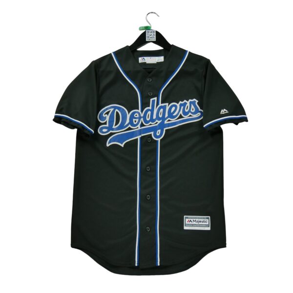 Maillot manches courtes homme noir Majestic Equipe Los Angeles Dodgers