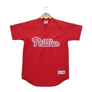 Maillot manches courtes homme rouge Majestic Equipe Philadelphie Phillies