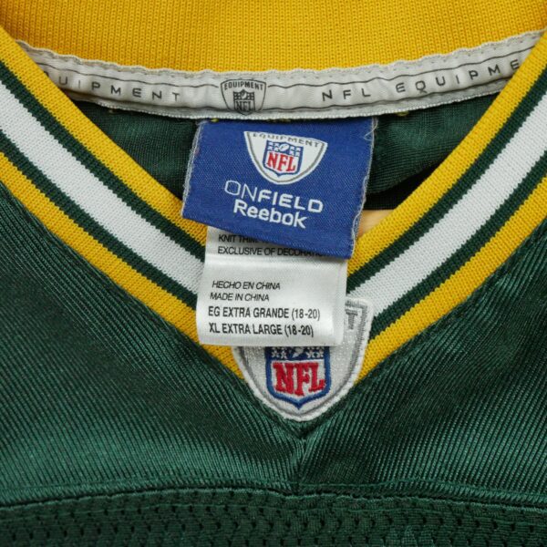 Maillot manches courtes homme vert Reebok Equipe Green Bay Packers