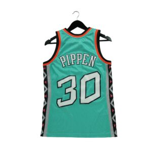Maillot sans manches femme turquoise Mitchell and Ness Equipe Chicago Bulls
