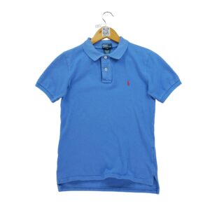 Polo manches courtes enfant bleu Polo Ralph Lauren Col Polo