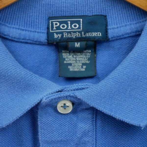 Polo manches courtes enfant bleu Polo Ralph Lauren Col Polo