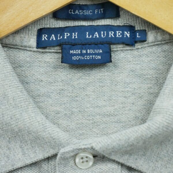 Polo manches courtes femme gris Polo Ralph Lauren Motif chine Col Polo