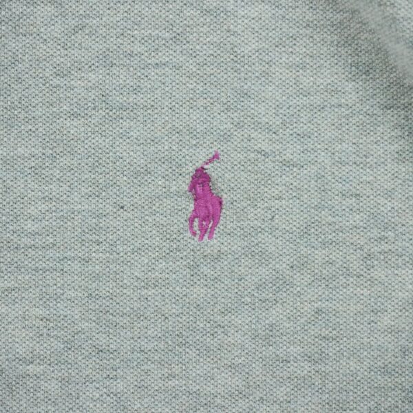 Polo manches courtes femme gris Polo Ralph Lauren Motif chine Col Polo