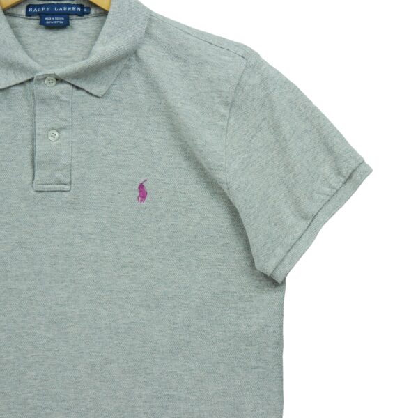 Polo manches courtes femme gris Polo Ralph Lauren Motif chine Col Polo