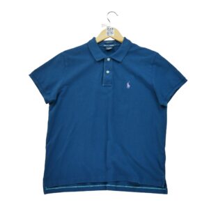 Polo manches courtes femme marine Polo Ralph Lauren Col Polo