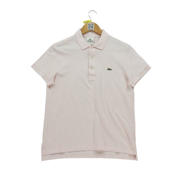 Polo manches courtes femme rose Lacoste Col Polo