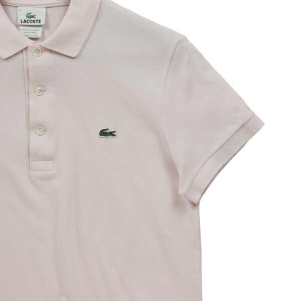 Polo manches courtes femme rose Lacoste Col Polo