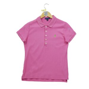 Polo manches courtes femme rose Polo Ralph Lauren Col Polo