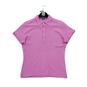 Polo manches courtes femme rose Polo Ralph Lauren Col Polo