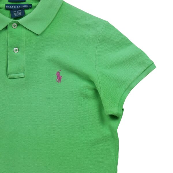 Polo manches courtes femme vert Polo Ralph Lauren Col Polo