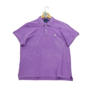 Polo manches courtes femme violet Polo Ralph Lauren Col Polo
