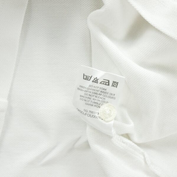 Polo manches courtes homme blanc Burberry Col Polo